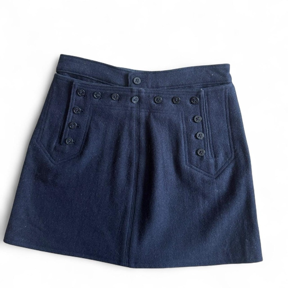 Insane y2k vintage wool Abercrombie and Fitch Navy Mini Skirt